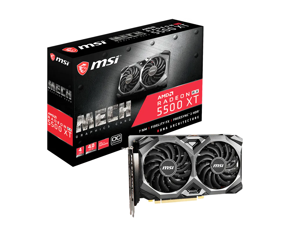 MSI Radeon RX 5500 XT MECH 4G OC